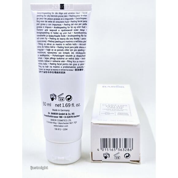 Babor Clarifying Peeling Cream 50ml / 1.69oz- Oily Acne-Prone Skin NIB - Picture 4 of 5
